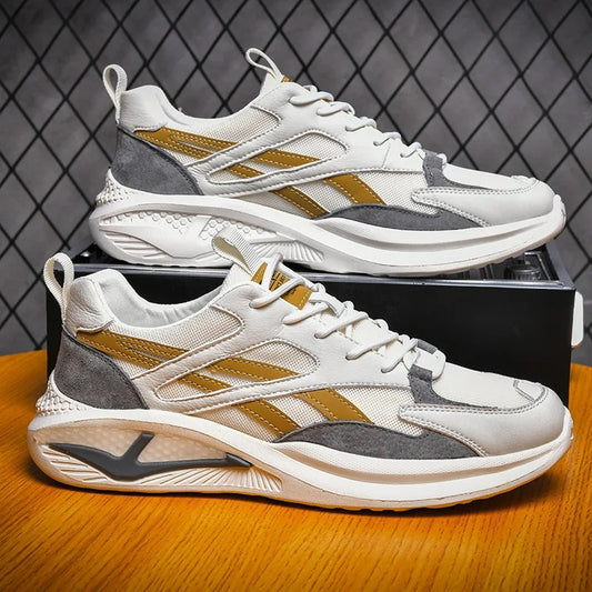 Fashion foreign trade shoes men's Korean lace up casual dad's Sneakers (Code: 0441)