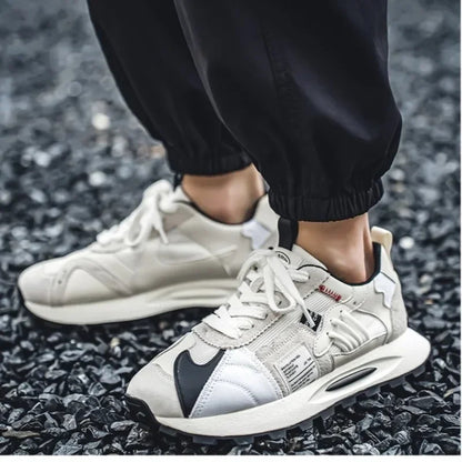 Fashion Platform Sneakers Outdoor Laceup Tennis Training Men's Shoes - (Product Code: 3117)