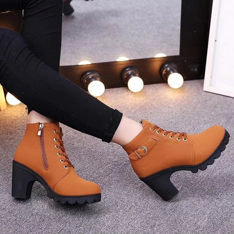 High Heels Ankle  Snow Boots (Code: 0267)