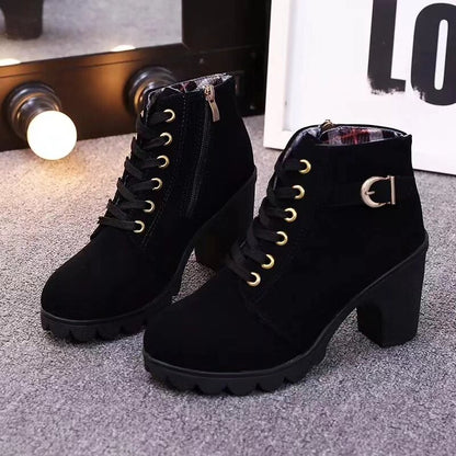 High Heels Ankle  Snow Boots (Code: 0267)