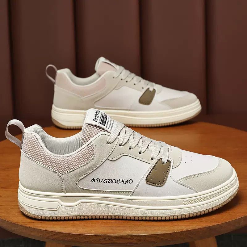 Men’s White Canvas Sneakers : CODE 3363